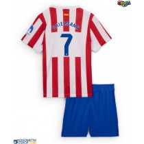 Otroški Nogometni dresi Atletico Madrid Antoine Griezmann #7 Domači 2025-26 Kratek Rokav (+ Kratke hlače)